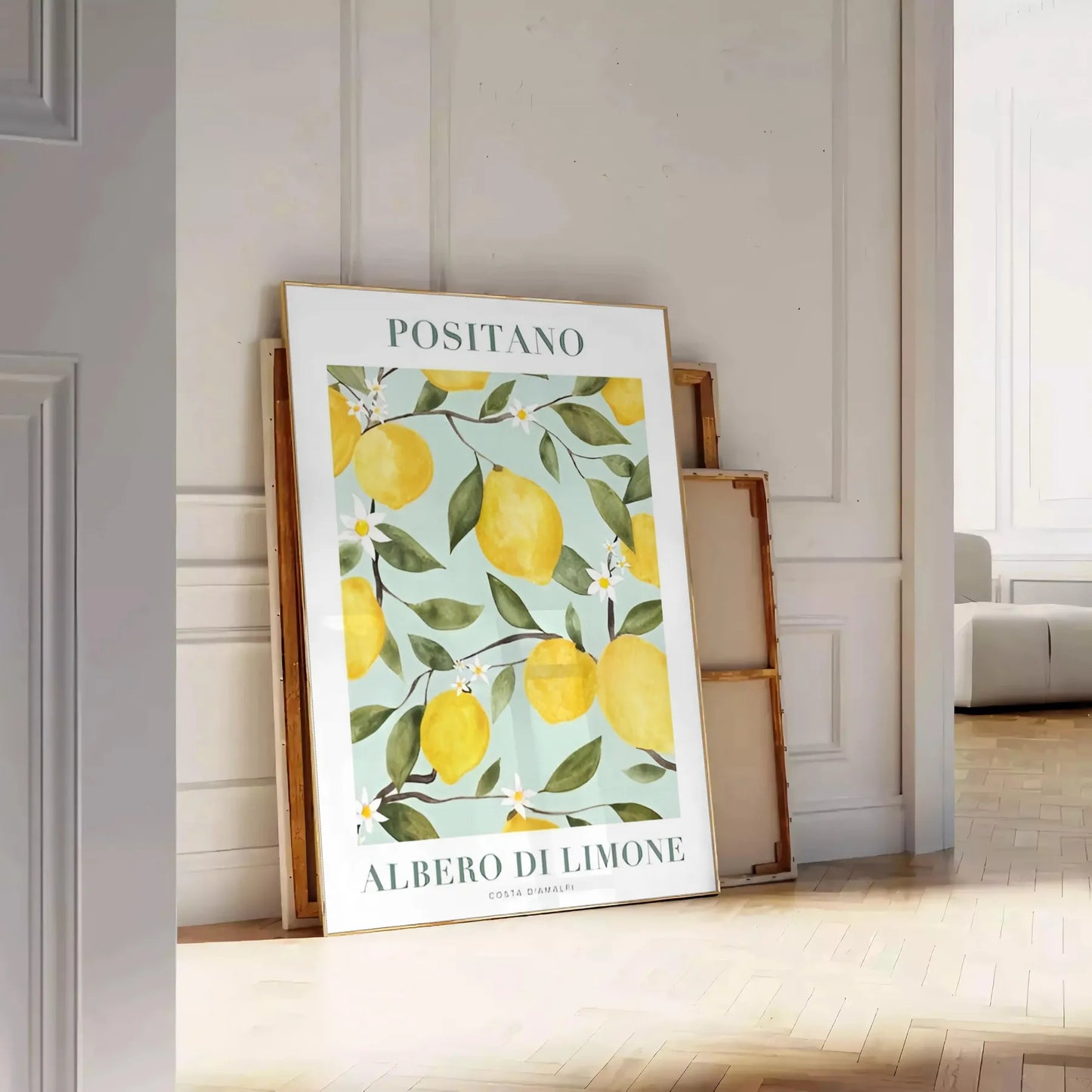 kitchen vibrant Albero di Limone poster stunning artwork lush greens sunny yellows perfect fresh lively atmosphere ideal gift art enthusiasts wall print available variety sizes A4 cm A0