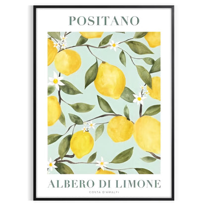 kitchen vibrant Albero di Limone poster stunning artwork lush greens sunny yellows perfect fresh lively atmosphere ideal gift art enthusiasts wall print available variety sizes A4 cm A0
