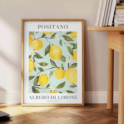 kitchen vibrant Albero di Limone poster stunning artwork lush greens sunny yellows perfect fresh lively atmosphere ideal gift art enthusiasts wall print available variety sizes A4 cm A0