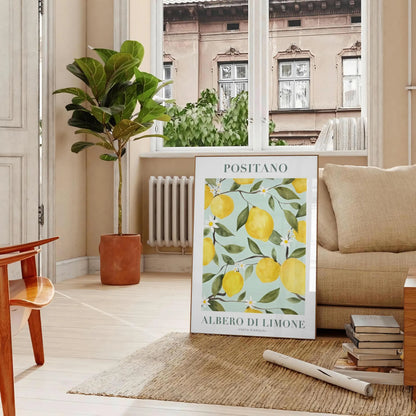 kitchen vibrant Albero di Limone poster stunning artwork lush greens sunny yellows perfect fresh lively atmosphere ideal gift art enthusiasts wall print available variety sizes A4 cm A0