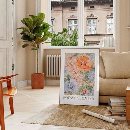 kitchen ambiance Botanical Garden Poster Prints green orange hues vibrant life walls gift stunning wall art accent artwork standalone print charm space today